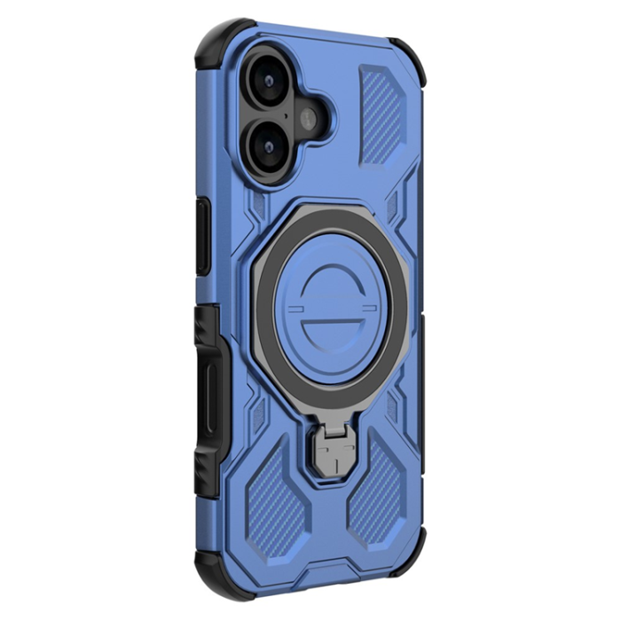 A-One Brand - iPhone 17 Mobilskal Rotating Kickstand - Mörkblå