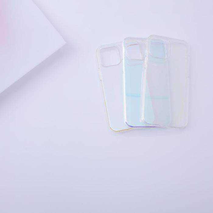 OEM - iPhone 12 Pro Max Skal Aurora Neon Gel - Lila