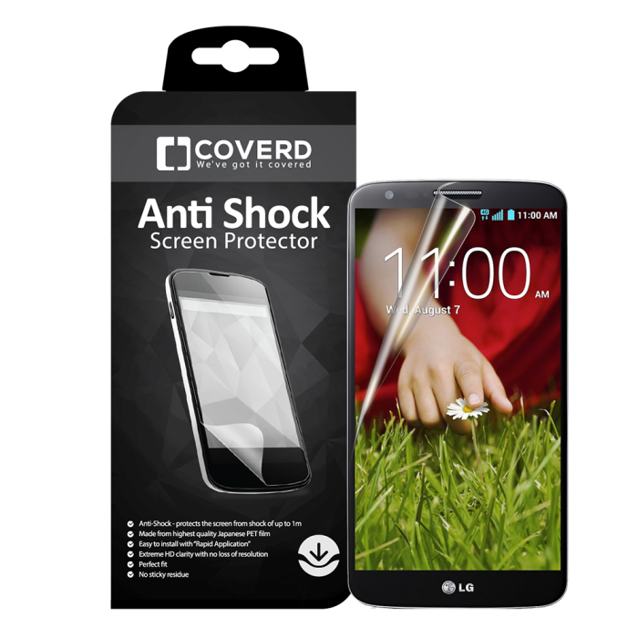 UTGATT4 - CoveredGear Anti-Shock skärmskydd till LG G2