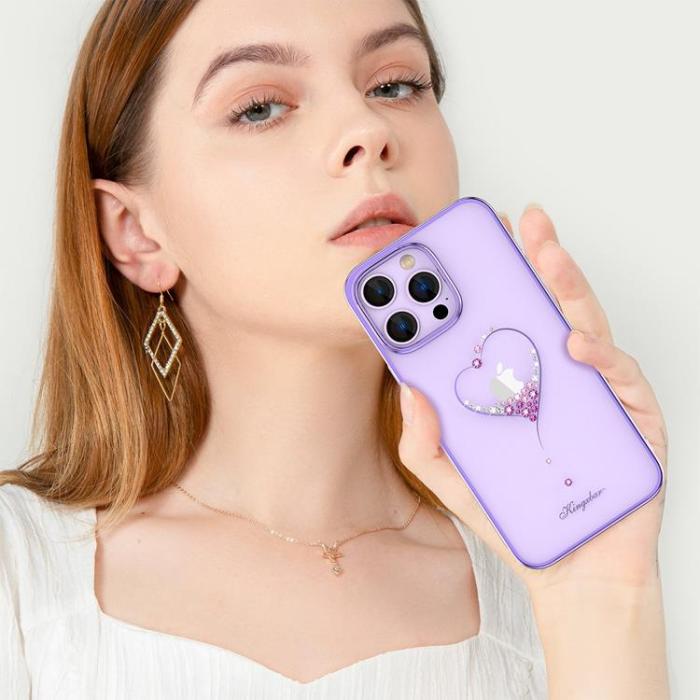 Kingxbar - Kingxbar iPhone 14 Plus Skal Wish - Lila Crystals