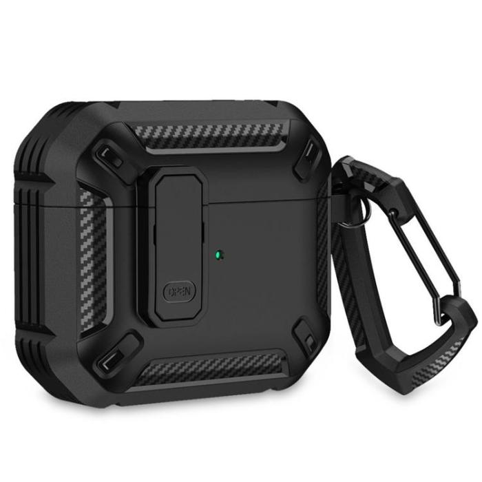 UTGATT - Tech-Protect Apple Airpods 3 Skal X-Carbo - Svart