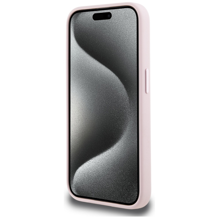 KARL LAGERFELD - Karl Lagerfeld iPhone 15 Pro Mobilskal Magsafe Shadow Metal - Rosa