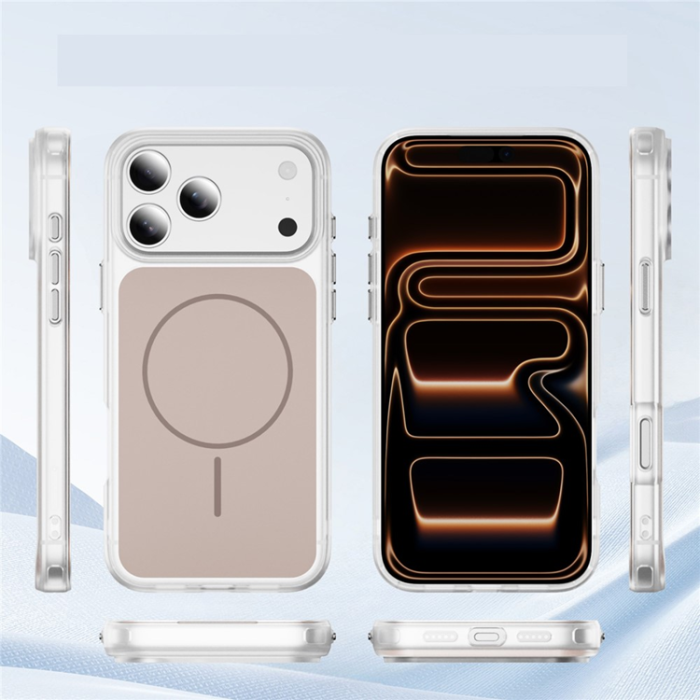 A-One Brand - iPhone 17 Pro Mobilskal MagSafe Skin Touch TPU PC - Guld