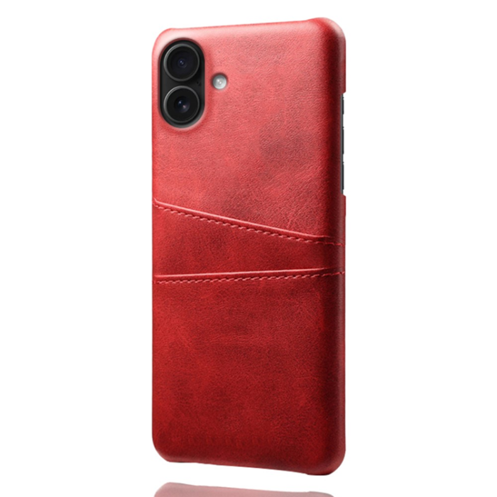 A-One Brand - iPhone 17 Mobilskal Korthållare Dual - Röd