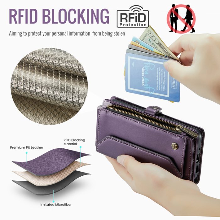 Caseme - CASEME Google Pixel 10/10 Pro Plånboksfodral RFID Zipper
