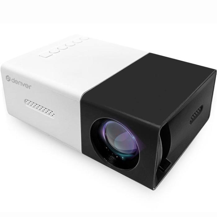 Denver - Denver Mini-projektor med HDMI, USB-C och MicroSD kortläsare PR-800B
