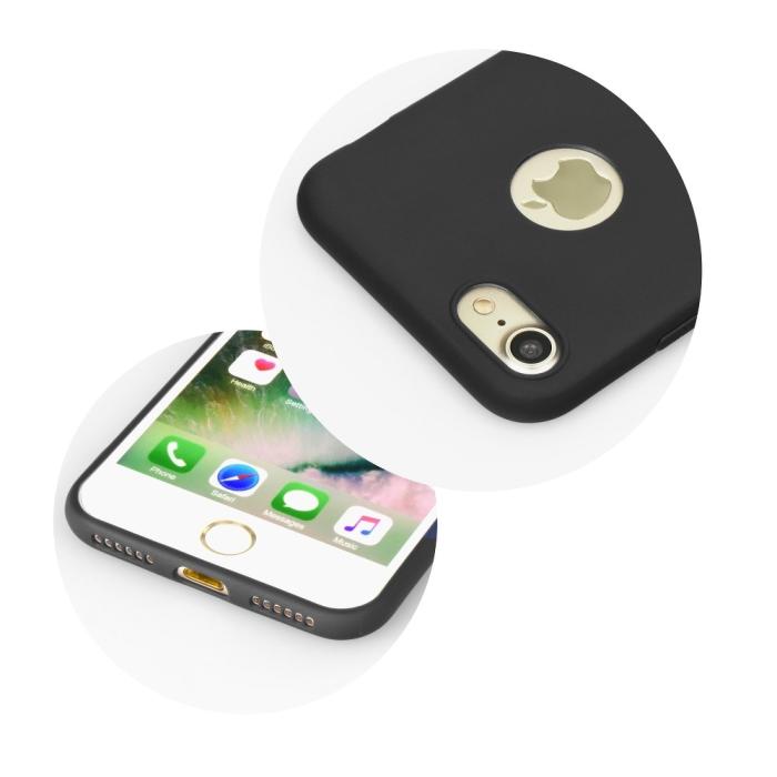 OEM - Forcell Mjukt Silikon Matt Skal till iPhone 13 Svart