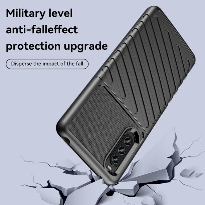 A-One Brand - Sony Xperia 10 IV Skal Thunder Twill - Svart