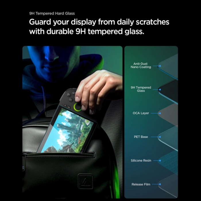 Spigen - [2-Pack] Spigen Härdat Glas Skärmskydd För Rog Ally/Ally X - Clear