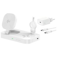 4smarts - 4smarts Qi2 Trådlös Laddare Samsung Galaxy, Buds, Watch - Vit