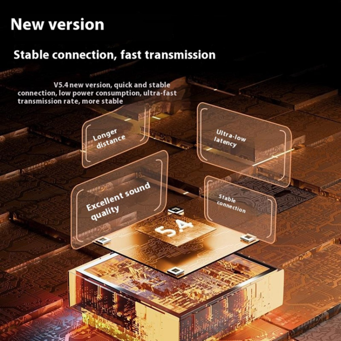 A-One Brand - Trådlösa Hörlurar med Pekskärm i Fullfärg In-Ear Bluetooth S09