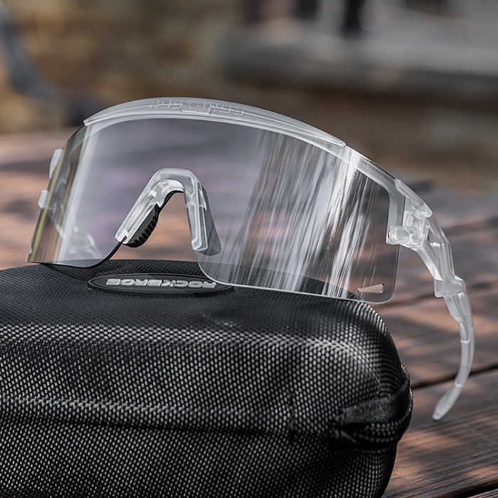 Rockbros - Rockbros Photochromic Cykelglasögon med UV-skydd - Vit