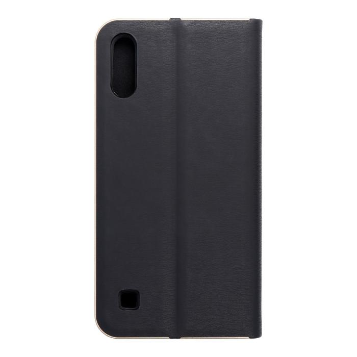 Forcell - Forcell LUNA Guld fodral till Samsung Galaxy A10 Svart