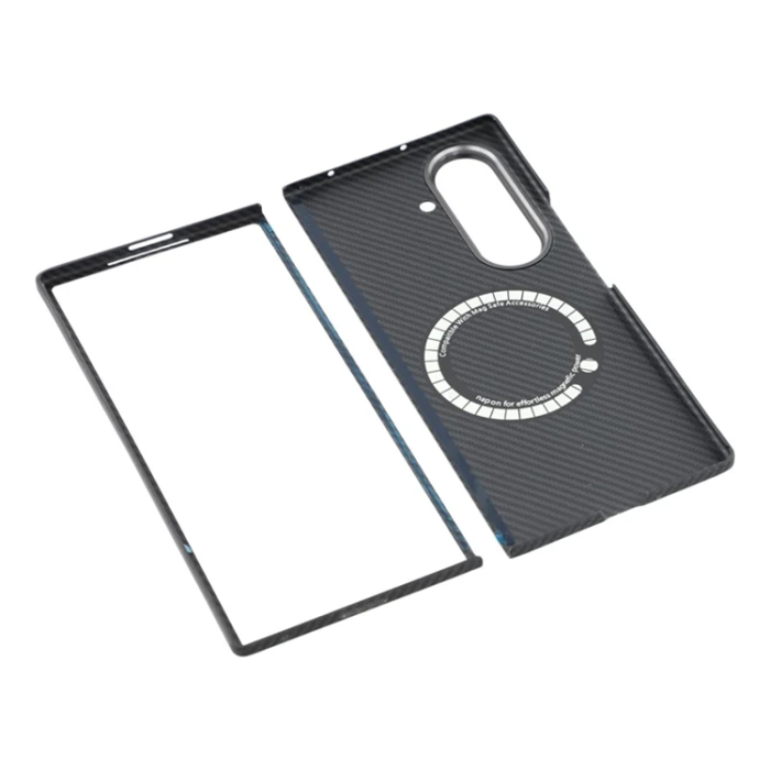 A-One Brand - Galaxy Z Fold 7 5G Mobilskal Magsafe Aramid Fiber 600D - Grå