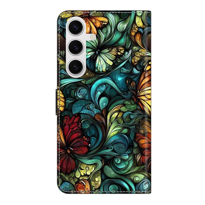 OEM - Samsung Galaxy S26 Plånboksfodral Konstläder Flip Ställ Vattenfärger
