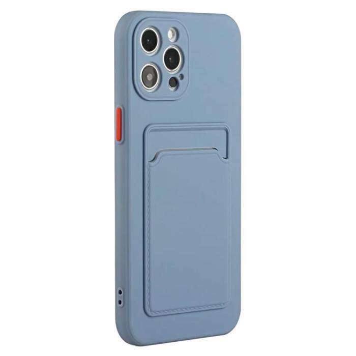 Taltech - iPhone 15 Pro Max Mobilskal Korthållare - Blå