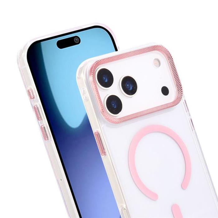 A-One Brand - iPhone 17 Pro Max Mobilskal MagSafe Texture Frame - Rosa