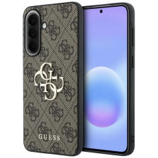 Guess - Guess Mobilskal F&ouml;r Galaxy A57 5G L&auml;der 4G Metal Logo - Brun
