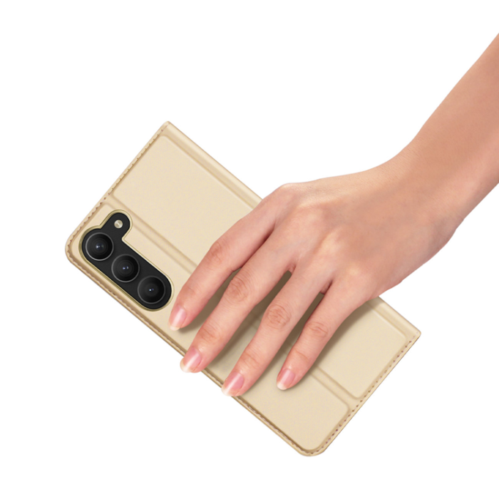 Dux Ducis - Dux Ducis Galaxy S23 Plus Plånboksfodral Skin Series - Guld