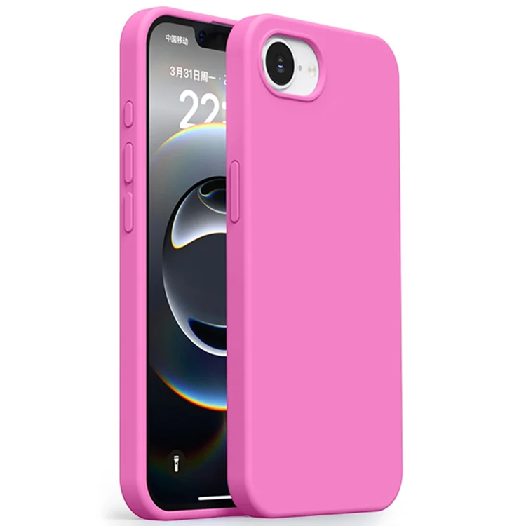 iPhone 16e Mobilskal Ultra Thin Silikon - Rose Rosa | 2353 | AlltMobil