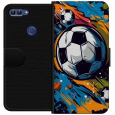 iSecrets - Pl&aring;nboksfodral till Huawei P smart med Fotbollar