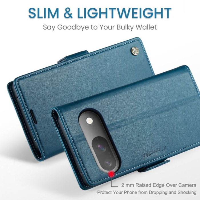 Caseme - Caseme Google Pixel 9 Pro/Pixel 9 Plånboksfodral 023 - Blå
