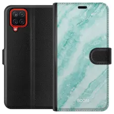 Gustaf - Pl&aring;nboksfodral till Samsung Galaxy A12 med Mint Marble