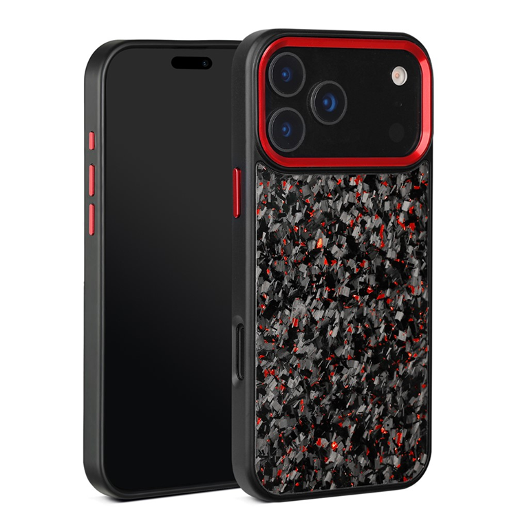 iPhone 17 Pro Mobilskal MagSafe Aramid Fiber Forged (Röd) | 2353 | AlltMobil