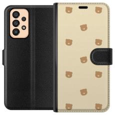 iSecrets - Pl&aring;nboksfodral till Samsung Galaxy A33 5G med Bj&ouml;rnm&ouml;nster