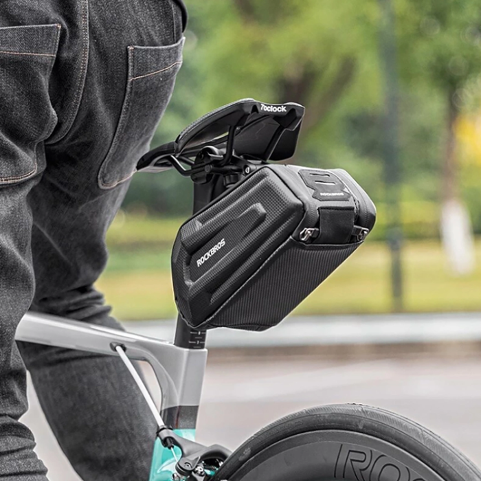 Rockbros - Rockbros B69 Cykelsadelväska 1,8L med Lätt Släppsystem - Svart