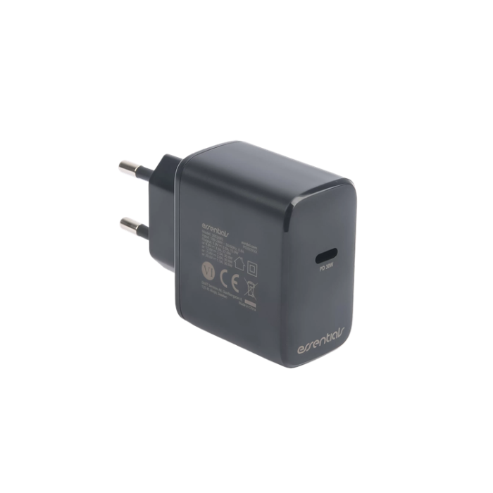 UTGATT1 - Essentials Väggladdare USB-C PD 30W - Svart