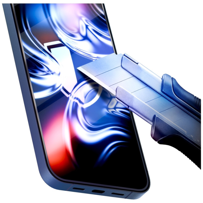 3MK - 3mk Härdat Glas Skärmskydd iPhone 16 Pro med Applicator - Svart