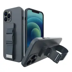 OEM - Galaxy S22 Ultra Skal Rope Silicone Strap - Marinbl&aring;