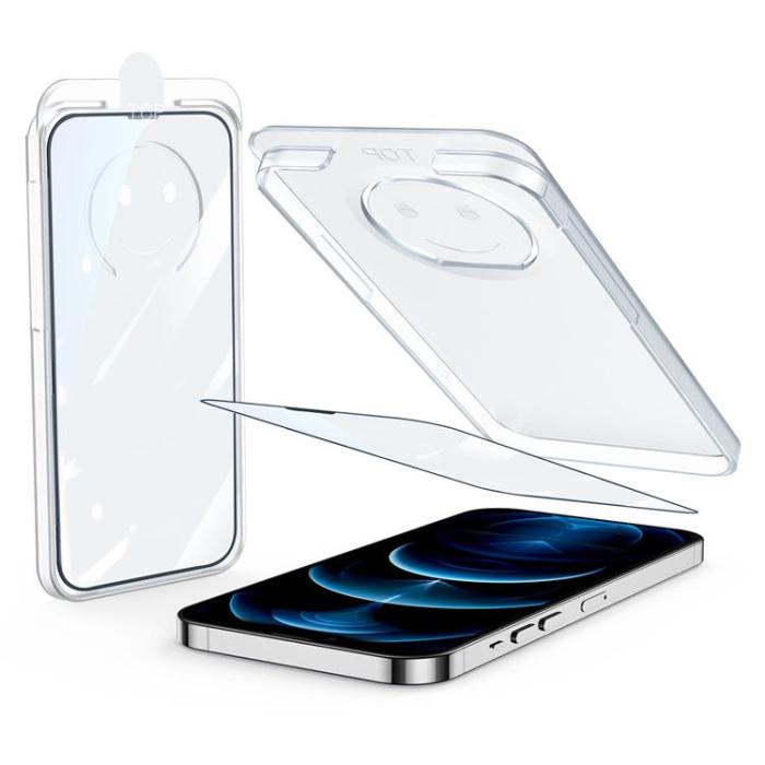 UTGATT1 - Joyroom iPhone 13 Pro Max Härdat glas med Mounting Kit - Clear