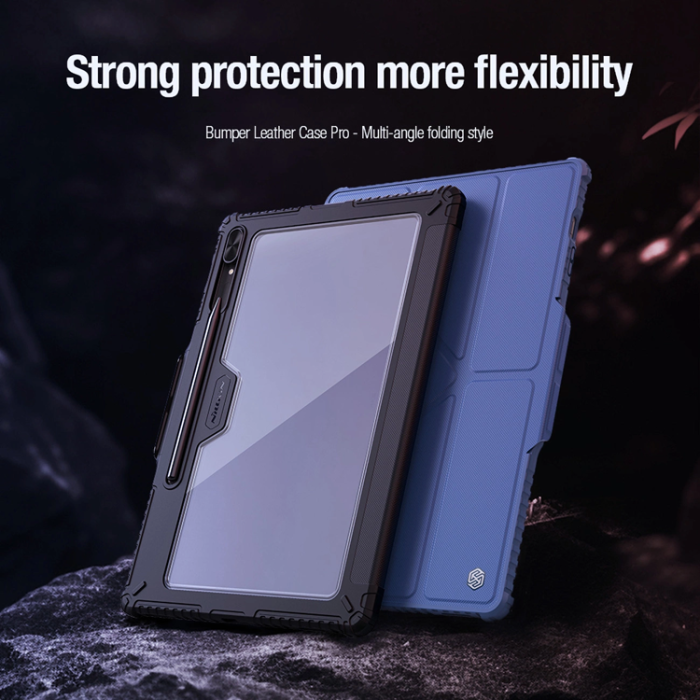 Nillkin - Nillkin Galaxy Tab S9 Fodral Läder Bumper - Svart