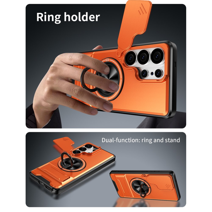 A-One Brand - Galaxy S26 Ultra Mobilskal MagSafe med Camera Lens Slider Ringhållare