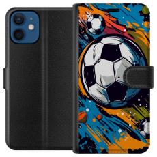 iSecrets - Pl&aring;nboksfodral till Apple iPhone 12 mini med Fotbollar