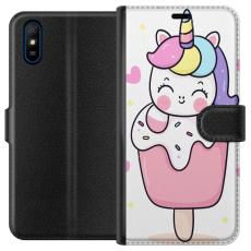 iSecrets - Plånboksfodral till Xiaomi Redmi 9A med Glad enhörning