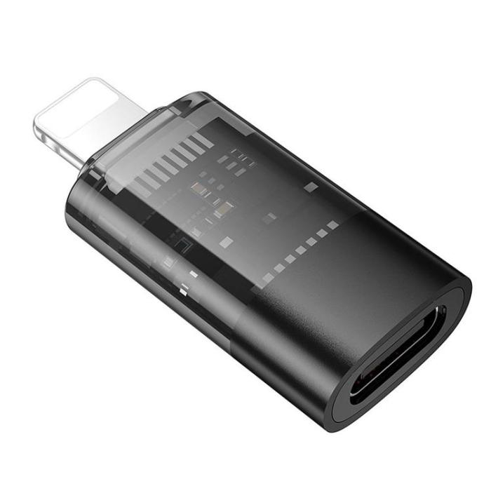 Hoco - Hoco USB-C Till Lightning Adapter OTG UA36A - Svart
