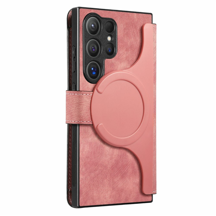 CASENEO - Caseneo Plånboksfodral För Galaxy S26 Ultra Magnetic Läder - Rosa