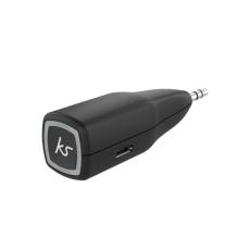 Kitsound - KITSOUND 3,5mm BT Mottagare MyJack2 Tr&aring;dl&ouml;s Svart 10h Batteritid Mic