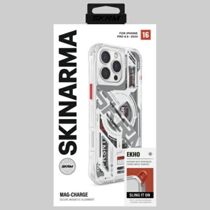 Skinarma - Skinarma iPhone 16 Pro Max Mobilskal MagSafe Ekho - Clear
