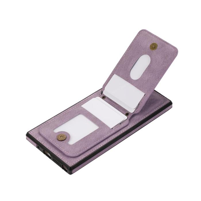 OEM - Mobilfodral för Samsung Galaxy S26 Ultra Kickstand Kortfack - Lila