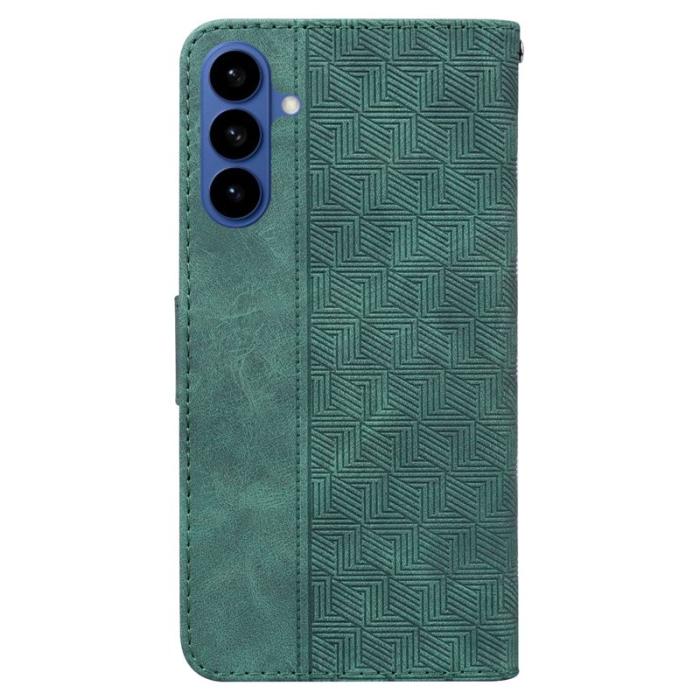 OEM - Plånboksfodral för Samsung Galaxy S26 Konstläder med handledsrem - Grön