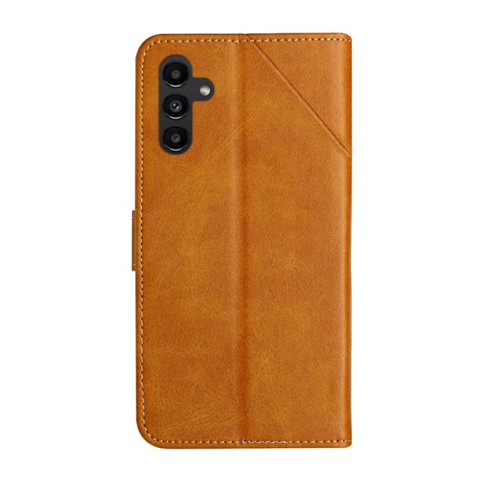 OEM - Plånboksfodral för Samsung Galaxy S26 Konstläder med handledsrem - Gul