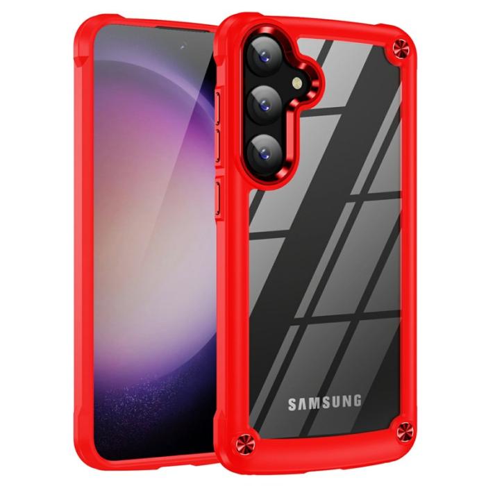 OEM - Mobilskal för Samsung Galaxy S26 Plus Stötbeständig PC + TPU - Röd