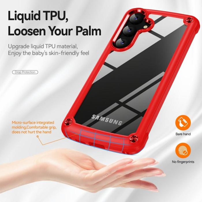 OEM - Mobilskal för Samsung Galaxy S26 Plus Stötbeständig PC + TPU - Röd