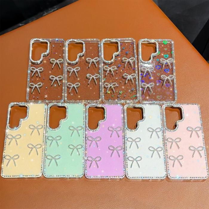 OEM - Mobilskal för Samsung Galaxy S26 Ultra Rhinestone TPU + PC - Glittrande Ljusrosa