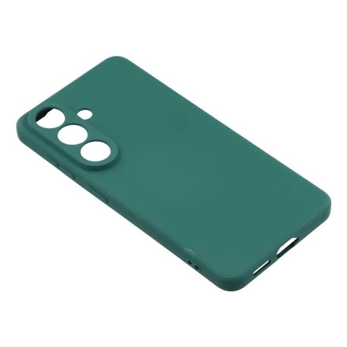 WANLONFENG - WANLONFENG Mobilskal för Samsung Galaxy S26 TPU med härdat glas - Armgrön