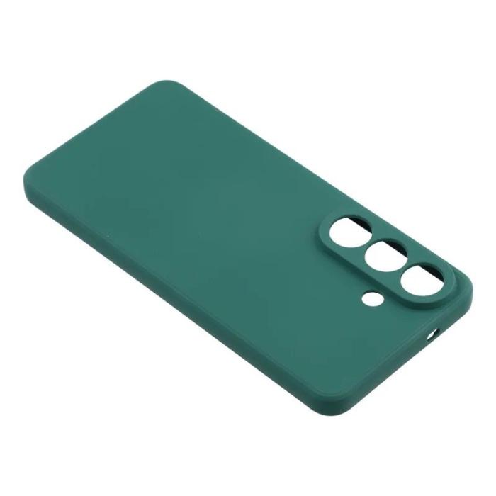 WANLONFENG - WANLONFENG Mobilskal för Samsung Galaxy S26 TPU med härdat glas - Armgrön